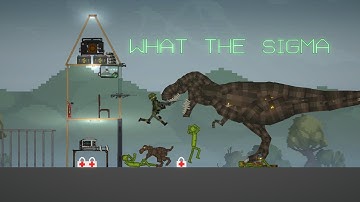 T-Rex vs Melons #dinosaur#melonplaygroudmods#melonplaygroudmeme#trex#trexchase