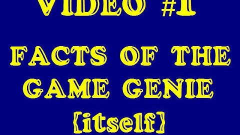 Nicks AWESOME Game Genie codes NES #1 The Game Genie