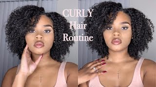 MY CURLY WASH AND GO HAIR ROUTINE | TYPE 3B/3C CURLS