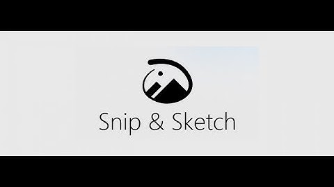 Snip and Sketch replaces Snipping Tool