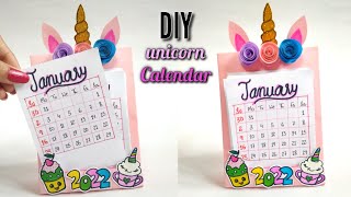 How to make unicorn calendar 2022 🦄 | DIY calendar at home