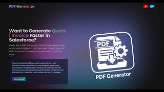 PDF Generator   Salesforce Application