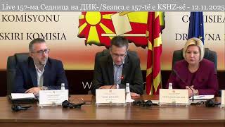 Live 157-ма Седница на ДИК-/Seanca e 157-të e KSHZ-së - 12.11.2025