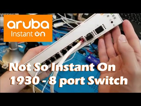 Aruba Instant On 1930 8 port - unboxing and vlan setup.