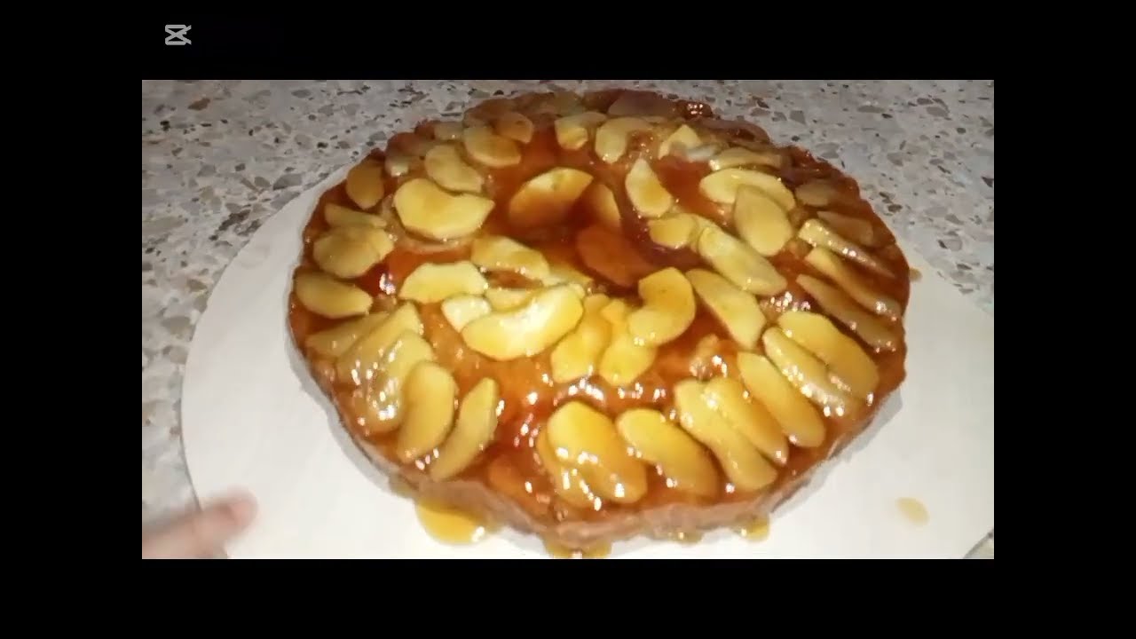 كيكة التفاح و الكراميل المقلوبة سهلة مع شهيوات الأخوات 