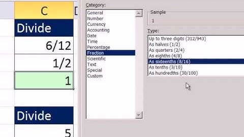 Excel 2010 Business Math 20: Multiplying and Dividing Fractions