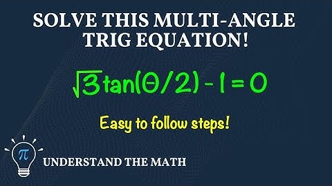 How to Solve Trigonometric Equations With Multiple Angles (Tangent Function)