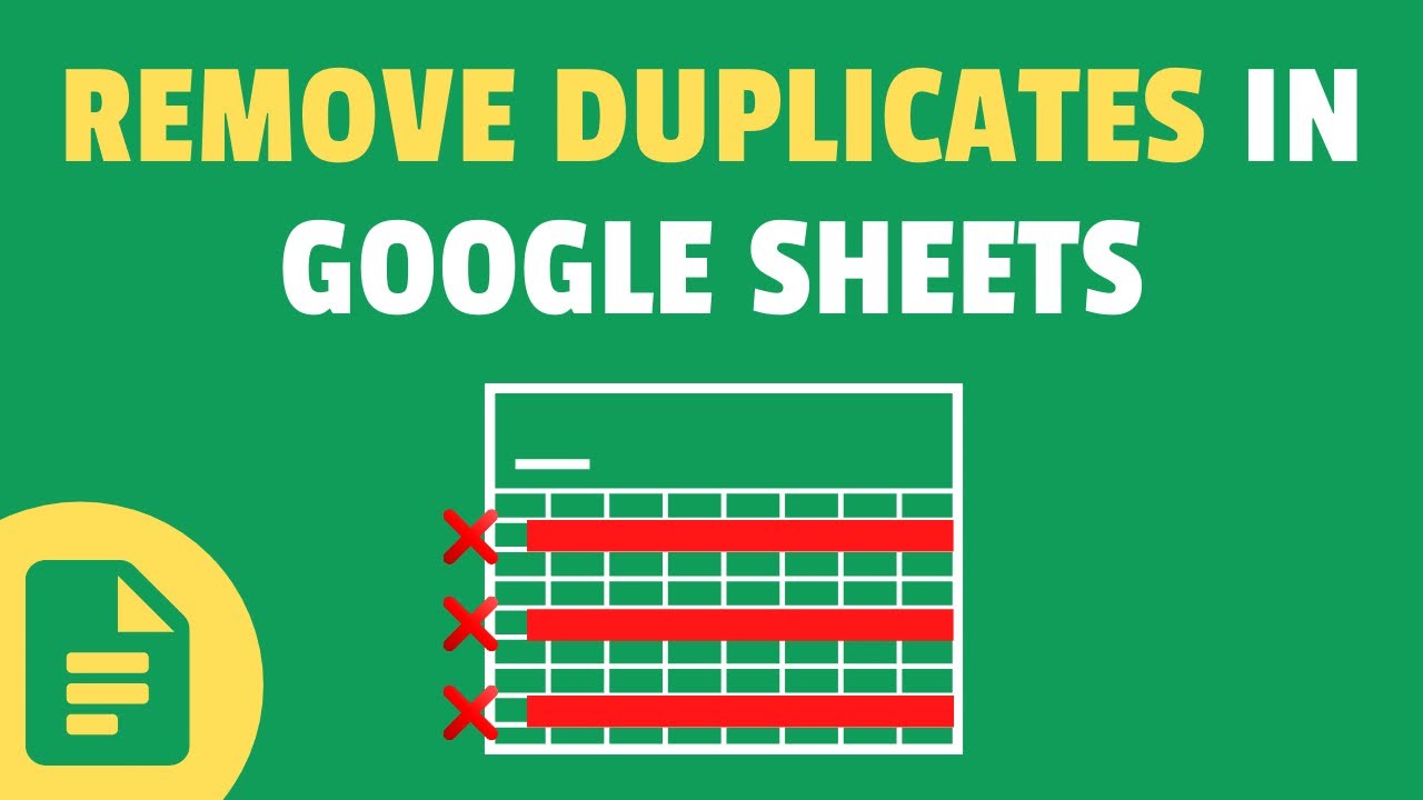 Remove Duplicates in Google Sheets (2 Quick and Easy Ways) YouTube