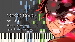 Video thumbnail of "Demon Slayer Episode 19 Ending/Insert Song - Kamado Tanjirou no Uta - Piano Arrangement [Synthesia]"