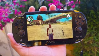 GTA SAN ANDREAS NO PS VITA RODANDO LISO!