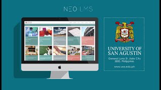 University of San Agustin | NEO LMS Tutorial