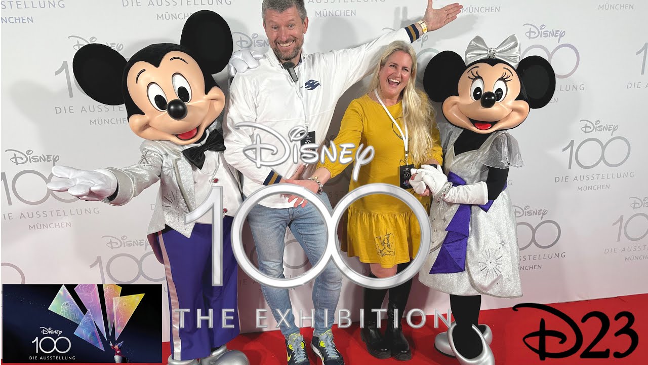 Europa Premiere Disney 100 Die Ausstellung D23 morgens 17.4.23 in München Fanclub Vorab-Eröffnung