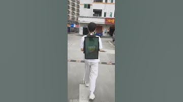 21.5 Inch Android Wifi Advertising Players Portable Walking Digital Billboard Indoor LCD Billboard