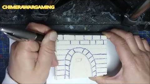 How to build a wall - CHIMERA WARGAMING - Styrene Project part 1