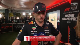 Max Verstappen: Strong Start, Then It Fell Apart | Post Sprint Interview | Qatar Grand Prix 2025