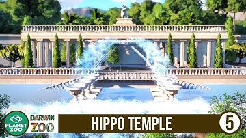 Hippo Temple with Underwater Viewing - Speed Build - Darwin Zoo - Planet Zoo Sandbox - [S03E05]