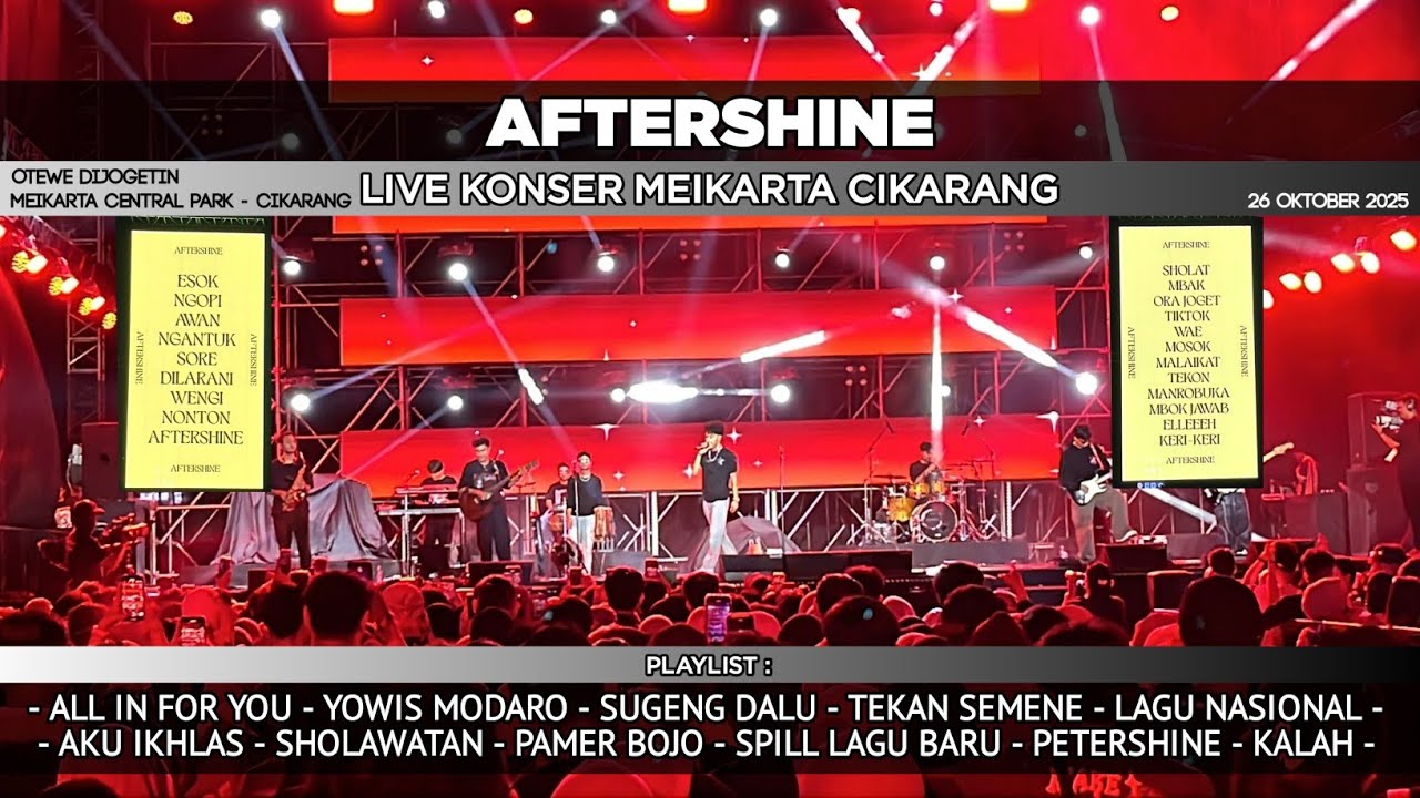 AFTERSHINE Live KONSER DIJOGETIN MEIKARTA CIKARANG - 2025