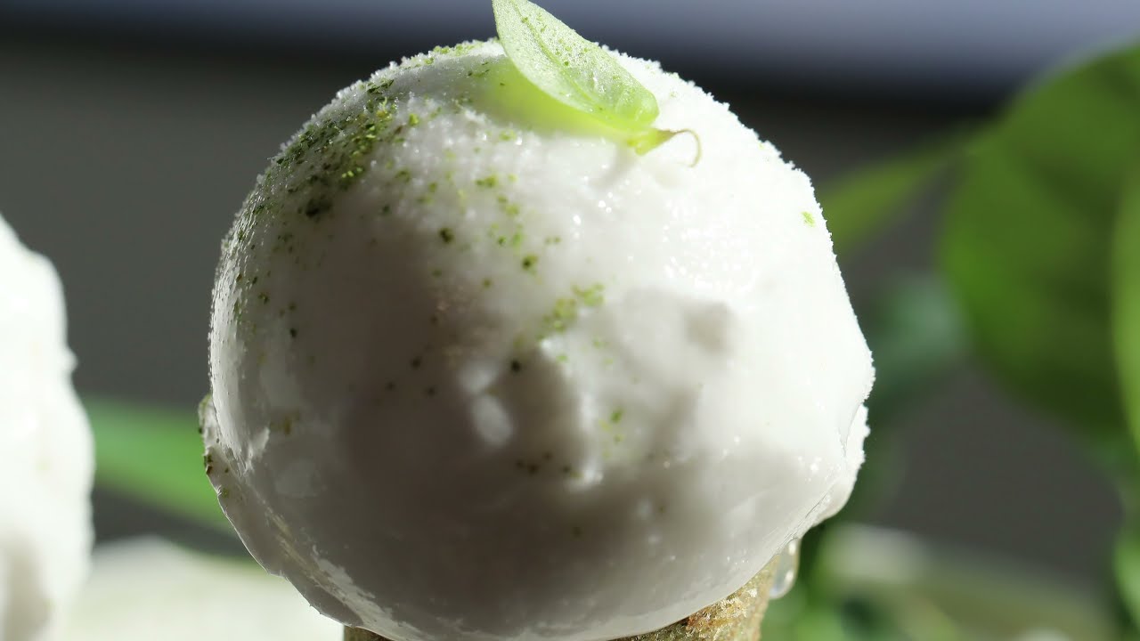 Coconut Sorbet with Limon Cress - Hidde de Brabander & Eric Miete