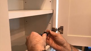 Do it Yourself : How to Adjust Cabinet Door Hinges  Step by Step