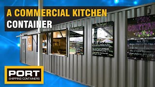 Commercial Kitchen built in a Shipping Container!