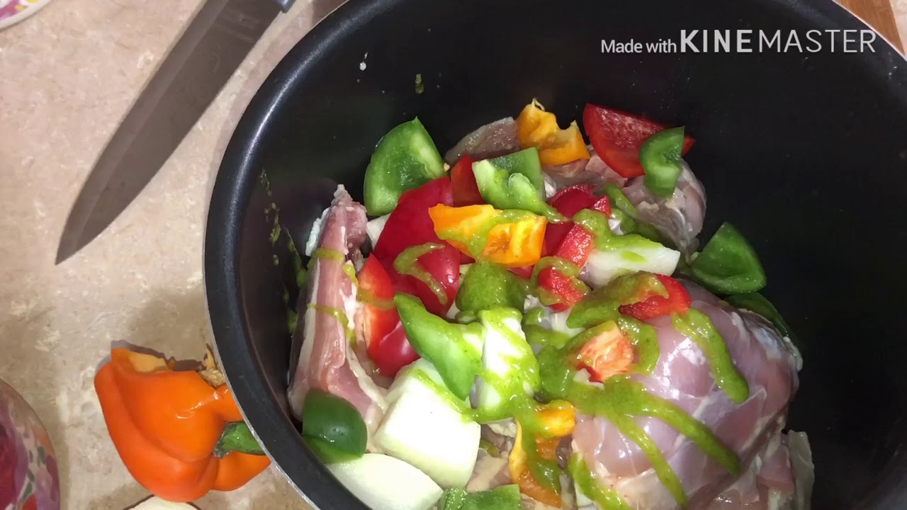 Fricase de Pollo en olla de cocción lenta( slow cooker chicken)