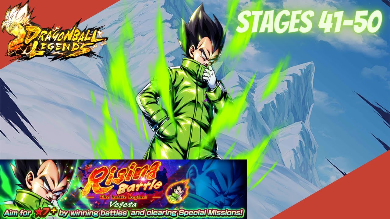RISING BATTLE VEGETA (41-50) | DRAGON BALL LEGENDS