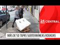 Descarado ladrón robó tapa subterránea en Concepción | 24 Horas TVN Chile