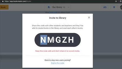 Inviting students to your Book Creator library with a code: A step-by-step guide