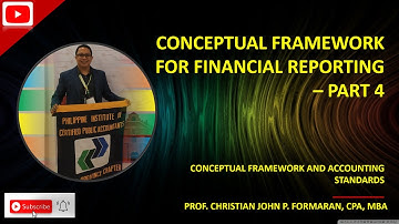 CFAS. Conceptual Framework for Financial Reporting - Part 4 (Ref. Book: Valix, et.al.)
