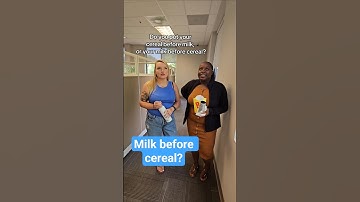 Do you pour your milk first or cereal first? 🤔🥣🥛#cerealbeforemilk #milkbeforecereal #officelife