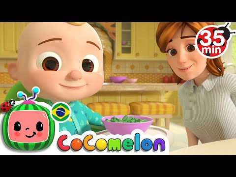 CoComelon em Português | Sim, Sim, Sim, Canção dos Vegetais | Compilação de Desenhos Animados