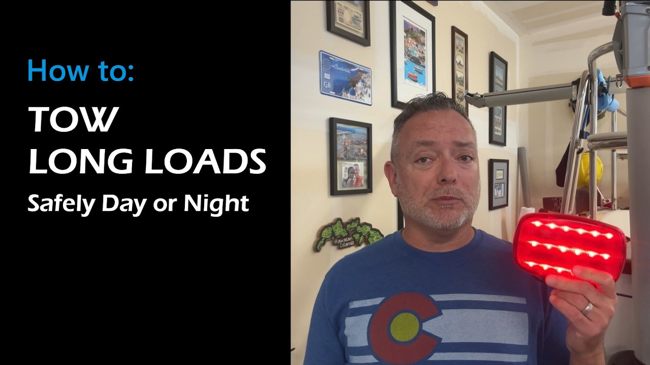 ⁣Towing Long Loads Safely (Day or Night)