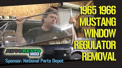 Remove and Grease 1965 1966 Mustang Window Regulator Roller replacement Episode 276 Autorest