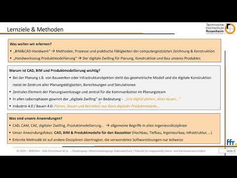 BIM und numerische Gebäudesimulation - Teil 1 - TH Rosenheim Master Gebäudephysik SS2020