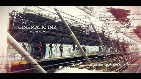 After Effects Template: Cinematic Ink Slideshow