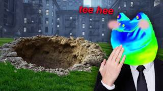 Digging a hole
