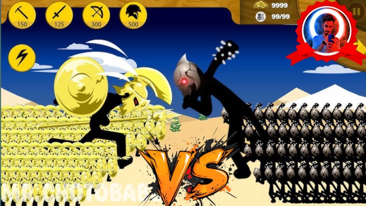 STICK FIGURE 99999 STRONGEST ARMY GOLDEN ARCHIDON GOLDEN SPEARTON VS FINAL BOSS ULTIMATE REVENGE 