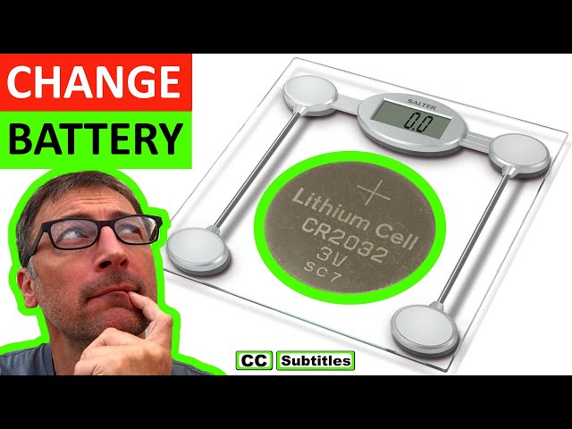 How to replace the batteries on a bathroom scale easy 