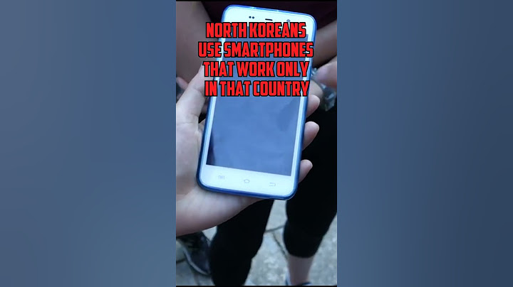North Koreans use smartphones that work only in that country