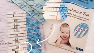 OVULATION TEST LINE PROGRESSION | late ovulation after chemical pregnancy, short LH surge