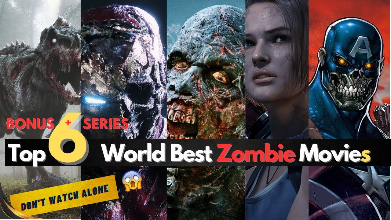 Top 6 Best Zombie movies in Hindi dubbed / available on netflix, amazon prime movie trending
