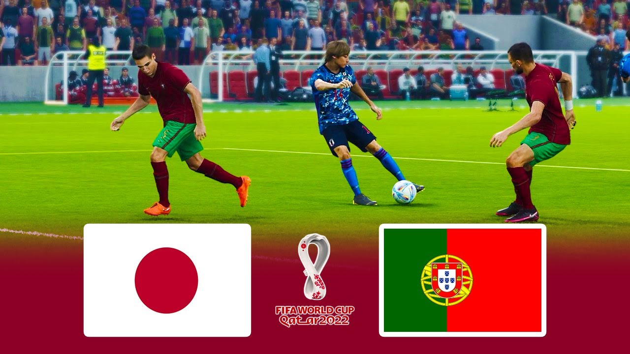 JAPAN vs PORTUGAL – FIFA World Cup Qatar 2022 – Full Match eFootball PES 2021 Gameplay PC