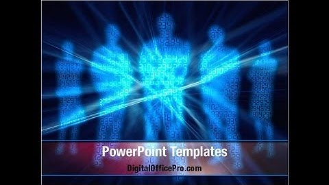 Binary Code PowerPoint Template Backgrounds - DigitalOfficePro #01313