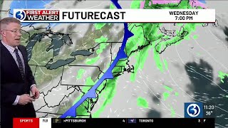 Technical Discussion: Cloudier, cooler tomorrow. Then, a First Alert for more rain renewing flood...