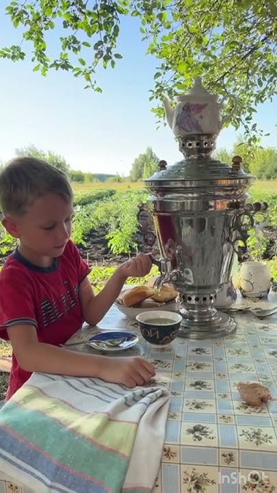 Чаепитие из самовара на дровах в Тамбове #самовар#тамбов#прикол # ...