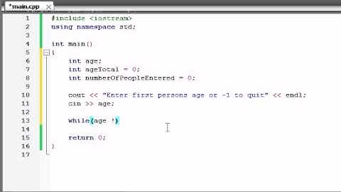 Buckys C++ Programming Tutorials - 20 - Sentinel Controlled Program