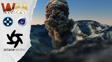 Explosion - X-Particles Cinema4d World Machine Octane Render