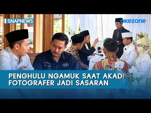 Viral: Wedding Officiant Scolds Photographer During Ceremony in Mojokerto! Ends in Apology | Snap...