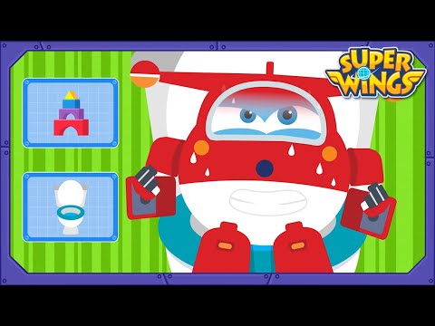 [SUPERWINGS Game] Poo Poo Game | Toliet Game | Superwings | Super Wings Gameplay