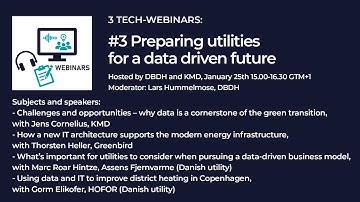 Webinar: Preparing utilities for a data driven future